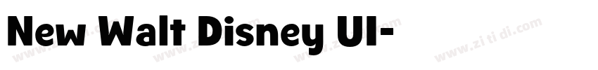 New Walt Disney UI字体转换